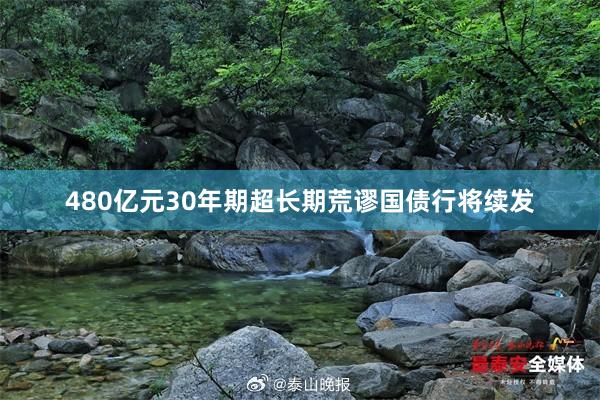 480亿元30年期超长期荒谬国债行将续发