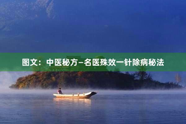 图文：中医秘方—名医殊效一针除病秘法
