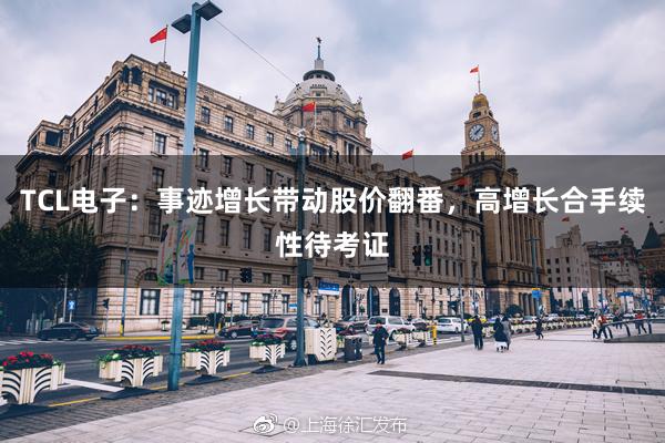 TCL电子：事迹增长带动股价翻番，高增长合手续性待考证